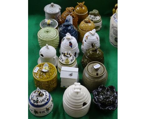 A collection of Vintage pottery honeypots