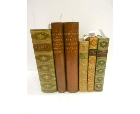 NEWTON (Alfred) A Dictionary of Birds, 1893-94, four vols in two, t.e.g., half morocco by Zaehnsdorf; BONHOTE (J. Lewis) Bird