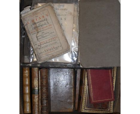 Literature, Plays, bindings. Various mainly 18th century works, including: ROWE (Elizabeth) Letters, two vols., 1753, 12mo, c