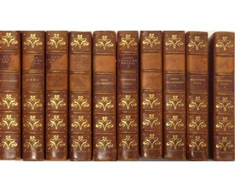 AUSTEN (Jane), Works, Winchester Edition, 1906, 8vo, 10 vols, half calf (lacking some spine labels), first and last leaves ty