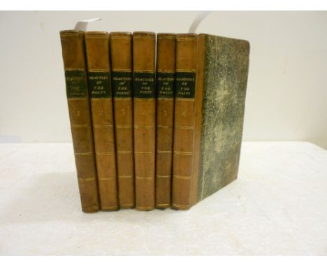 ROACH (John) Beauties of the Poets of Great Britain, 1794, 12mo, 24 parts in six volumes, engraved titles and frontispieces, 