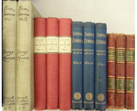 BLACK (William) Sabina Zembra, A Novel, three vol., Macmillan 1887, cloth; BRADDON (Mary E.) Robert Ainsleigh 3 vols., Copyri