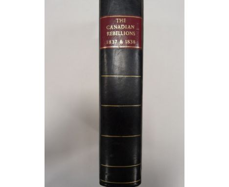 A 19th century manuscript travel journal, including French uprisings in Canada, with about 70 pages covering the period 1837-