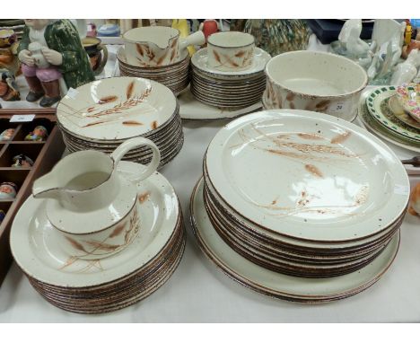 A 1960's / 70's Midwinter Stonehenge stoneware part dinner service