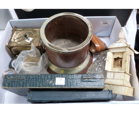 A Japanese ivory shrine and other collectables