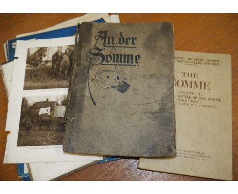 ''The Somme'' Michelin Guide vol 1: ''An der Somme'' illustrated book (a.f.); 4 various booklets