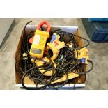 (4) Hioki Clamp on Sensor 9661 & Fluke i410 AC/DC Current Clamp