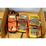 Meterman 15XP Digital Multimeter, Fluke 79III True RMS Multimeter, Fluke 87 V True RMS Multimeter