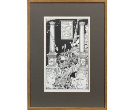 * ALASDAIR GRAY (SCOTTISH b 1934 - ), LANARK - BOOK ONE lithograph, signed, inscribed and numbered 30/45 in pencil 48cm x 29c