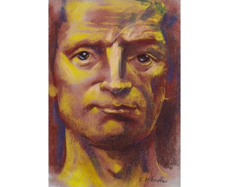 * FRANK MCFADDEN (SCOTTISH b 1972), PORTRAIT pastel on paper, signed 40cm x 28cm Mounted, framed and under glass