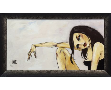 * TODD WHITE, ASK ME TO STAY giclee print, signed and numbered 97/125 42cm x 80cm Framed