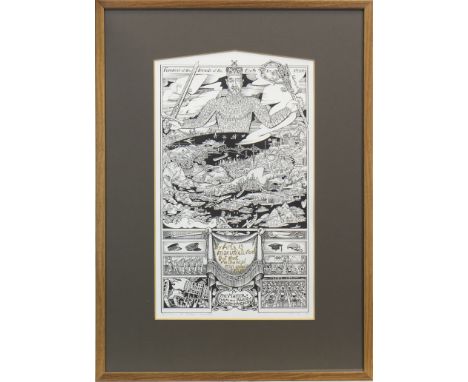 * ALASDAIR GRAY (SCOTTISH b 1934 - ), LANARK - BOOK FOUR lithograph, signed, inscribed, dated 19.2.81, and numbered 30/45 in 