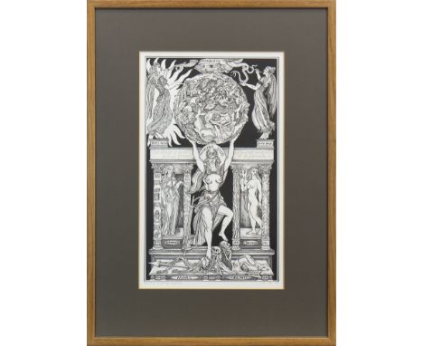 * ALASDAIR GRAY (SCOTTISH b 1934 - ), LANARK - BOOK THREE lithograph, signed, inscribed, dated 19.2.81, and numbered 30/45 in