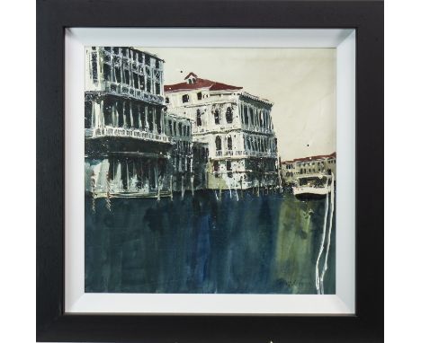* SUSAN BROWN, COLOURS OF VENICE I oil on board, signed 50cm x 50cm Framed and under glass. Note: Susan Brown is the recipien