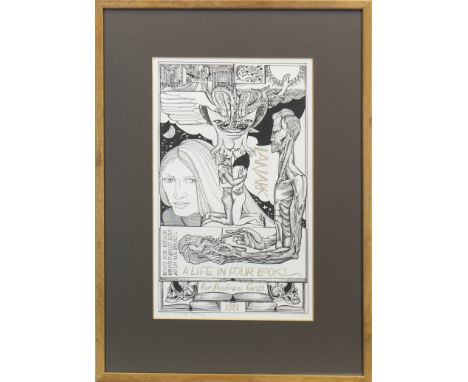 * ALASDAIR GRAY (SCOTTISH b 1934 - ), LANARK - TITLE PAGE lithograph, signed, inscribed and numbered 30/45 48cm x 29cm Mounte