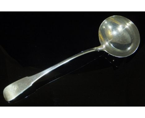 A George III silver ladle (by William Eley and William Fearn, London, 1805), approx 6.9 oz, 33 cm long