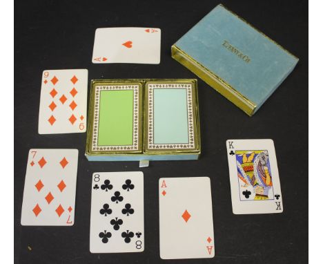 A boxed set of Tiffany & Co modern playing cards, approx 12.8 cm
