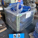 WIRE TOTE & CONTENTS OF PLASTIC PARTS BOXES