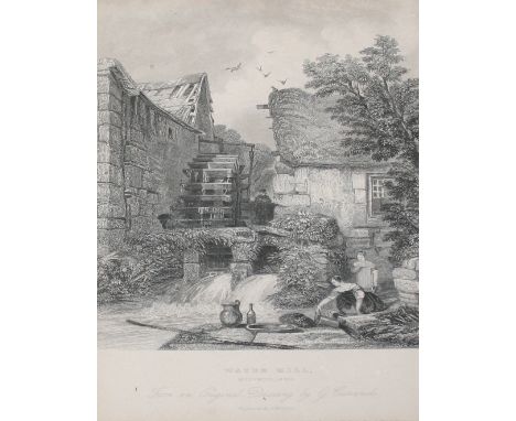 INDISTINCTLY SIGNED RUSSIAN SCHOOL, LITHOGRAPH, Birds in Flights over Sea; together with two Antique Black and White Engravin