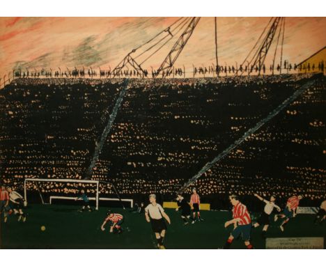 AFTER CAREL WEIGHT, COLOURED LITHOGRAPH (PUBLISHED FOR GUINNESS POSTERS CIRCA 1957),  Cup Tie   Inspired by The Guinness Book