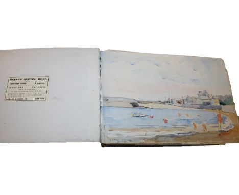 GEORGE DEAN OYSTON, TWO ARTISTS SKETCHBOOKS, NUMEROUS TITLED VIEWS (2) 