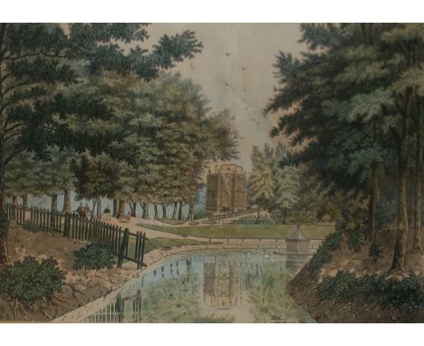 AFTER WILLIAM FREDERICK AUSTIN, HAND COLOURED LITHOGRAPH,  The Red Mount, Kings Lynn , 9 =  x 15  (A/F)