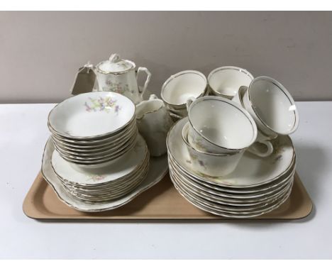 An American floral china tea service