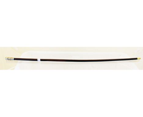 A Victorian officers military swagger stick to the Gloucestershire Regiment 67 cms long 