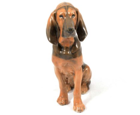 A Royal Copenhagen 'Bloodhound' figurine, No.1322, 24cm.