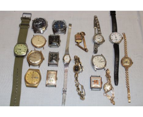 A selection of various ladies' and gent's wristwatches including some vintage examples etc.