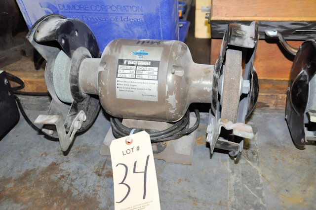 Cummins Model Bg6 8 X 3 4 Hp Double End Bench Top Grinder