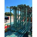 (12x) Assorted Size Interlake Teardrop Pallet Rack Uprights, 6' to 8' x 42" ($15 Loading fee will be