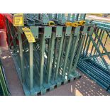 (15x) Interlake Teardrop Pallet Rack Uprights, 6' 6" x 42" ($15 Loading fee will be added to buyer's