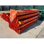 (118x) Teardrop Pallet Rack Step Beams, 96" x 3-3-1/2" ($60 Loading fee will be added to buyer's inv
