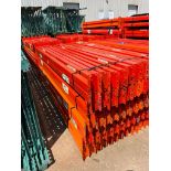 (112x) Teardrop Pallet Rack Step Beams, 96" x 3" to 3-1/2" ($60 Loading fee will be added to buyer's