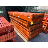 (150x) Teardrop Pallet Rack Step Beams, 120" x 4" ($60 Loading fee will be added to buyer's invoice)