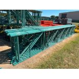 (28x) Interlake Teardrop Pallet Rack Uprights, 21' x 42" w/ 6' Extensions ($60 Loading fee will be a