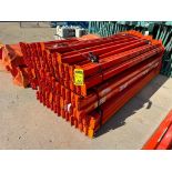 (80x) Teardrop Pallet Rack Step Beams, 96" x 3-3-1/2" ($40 Loading fee will be added to buyer's invo