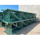 (30x) Interlake Teardrop Pallet Rack Uprights, 25' x 42" ($60 Loading fee will be added to buyer's i
