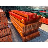 (131x) Teardrop Pallet Rack Step Beams, 120" x 4" ($60 Loading fee will be added to buyer's invoice)