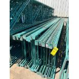 (15x) Interlake Teardrop Pallet Rack Uprights; (10) 25' x 42", (5) 18' x 42" w/ 6' Extensions ($40 L