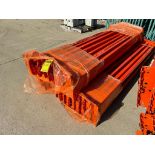 (50x) Teardrop Pallet Rack Step Beams, 96" x 3-3-1/2" ($20 Loading fee will be added to buyer's invo