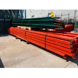 (43x) Teardrop Pallet Rack Step Beams, 144" x 4-1/2" ($20 Loading fee will be added to buyer's invoi