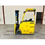 2020 Hyster 4,000-LB. Capacity Stand-Up Forklift, Model E40HSD3-21, S/N C219N05199U, 36 Volt Battery