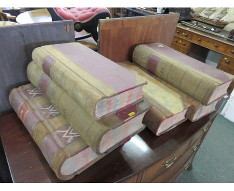 CORNISH LEDGERS, collection of 6 large leather bound manuscript ledgers for North Cornwall Area possibly builders supplies, 1