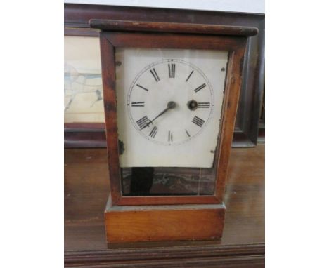 EDWARDIAN MANTLE CLOCK, German movement mantle clock, 10.5" high