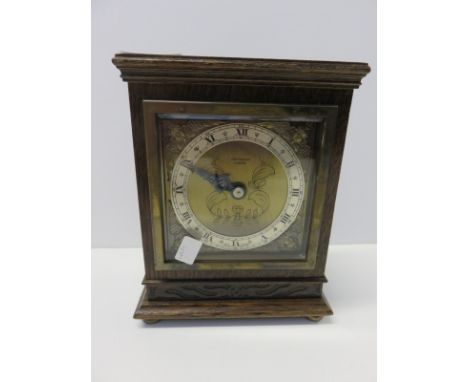 ELLIOT BRACKET CLOCK, oak cased bracket clock for John Walker of London 6.5" high