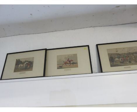 SPORTING PRINTS, a pair of 19th Century equestrian prints "Hackney" and "The Hunter", also similar print  "Hawking", various 