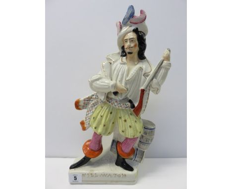 STAFFORDSHIRE POTTERY, portrait figure group "Will Watch" (slight defects) 15.5" high