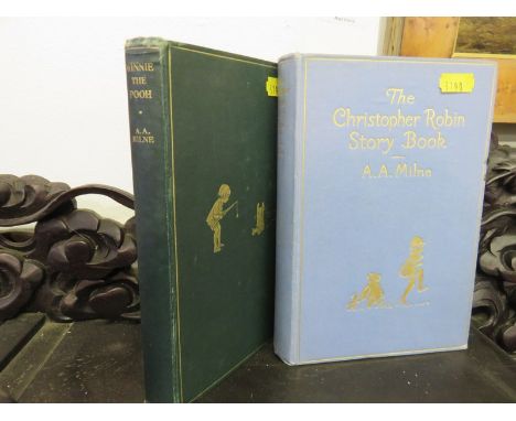 A.A. MILNE, "The Christopher Robin Story Book" 1929 first edition together with "Winnie The Pooh" , 1926 second edition